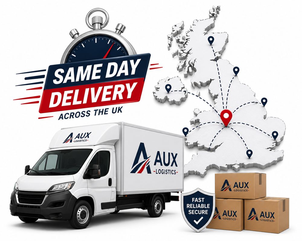 AUX Logistics same day delivery van